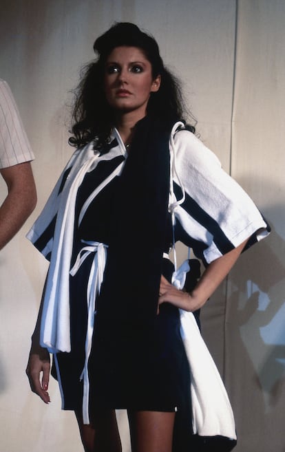 Carmina Ordoñez fotografiada por Gianni Ferrari en 1981 en Madrid. 
