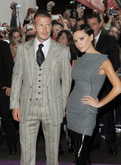 David y Victoria Beckham en una imagen del 26 de septiembre de 2008