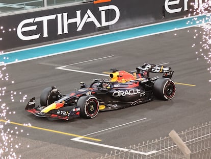 Max Verstappen during the Abu Dhabi Grand Prix.