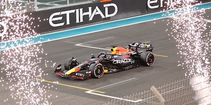 Max Verstappen during the Abu Dhabi Grand Prix.