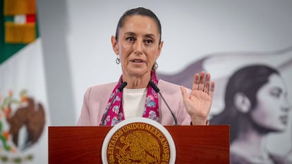 Claudia Sheinbaum, en Ciudad de México, el 7 de agosto.