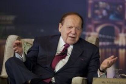 El presidente de Las Vegas Sand, Sheldon Adelson. 