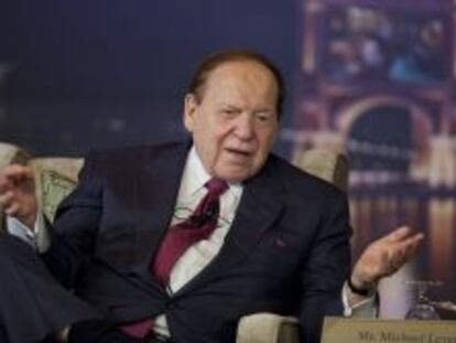 El presidente de Las Vegas Sand, Sheldon Adelson. 