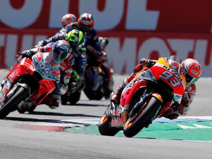 Marc Márquez, en el GP de Holanda en Assen en 2018.