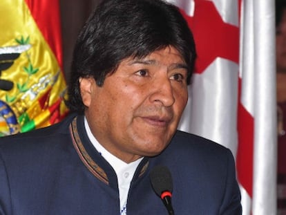 El presidente de Bolivia, Evo Morales, este martes.