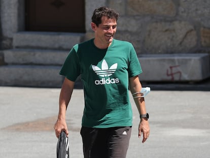 Iker Casillas, fotografiado en Navalacruz este miércoles.