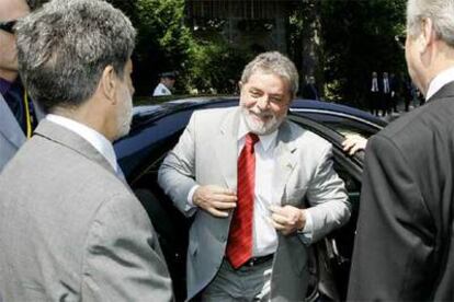 El presidente Luiz Inácio Lula da Silva, ayer en París.