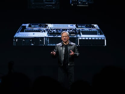 Jenseng Huang, fundador y consejero delegado de Nvidia, durante un acto en Taiwán el pasado 29 de mayo.