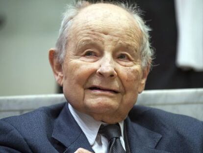 Jacques Servier, durante un juicio celebrado en 2013