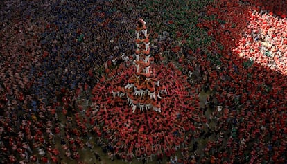 El 3de10 amb folre i manilles de la Vella de Valls.