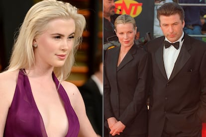 Quién es: Ireland Baldwin

	Hija de... Alec Baldwin y Kim Basinger
	

	Qué hace: Modelo y actriz, aunque últimamente sus apariciones en prensa se han multiplicado tras hacer pública su relación con la cantante Angel Haze y luchar públicamente contra los estigmas sociales sobre las lesbianas y las relaciones interraciales.