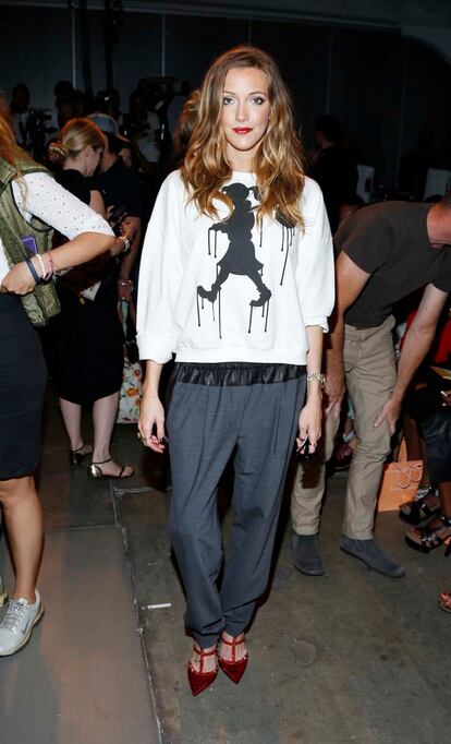 Katie Cassidy en el desfile de Karen Walker.