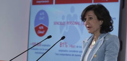 La presidenta del Banco Santander, Ana Botín