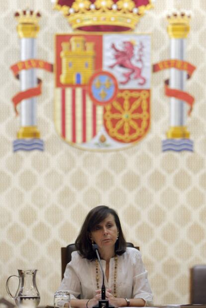 La presidenta del Constitucional, María Emilia Casas.