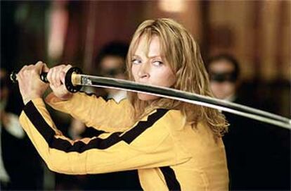 Uma Thurman, en un fotograma de <i>Kill Bill</i><b>, de Quentin Tarantino.</b>