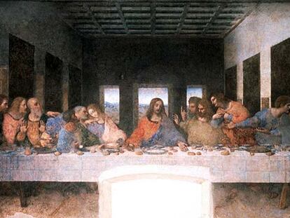 <i>La Última Cena</i>, en 1999, año en el que fue presentada tras una restauración que duró más de 20 años.