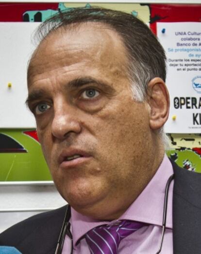 Javier Tebas, presidente de la Liga.