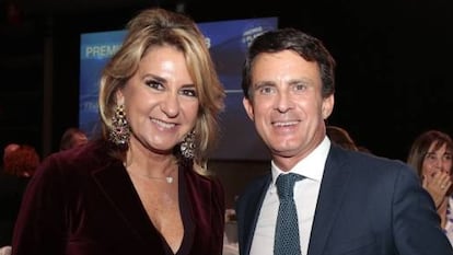 Susana Gallardo y Manuel Valls en la gala del Premio Planeta en Barcelona, en octubre de 2018.