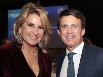 Susana Gallardo y Manuel Valls en la gala del Premio Planeta en Barcelona, en octubre de 2018.