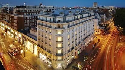 Exterior del London Marriott Hotel Park Lane. 