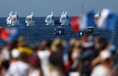 Imagen de la Medal Race en Marsella.