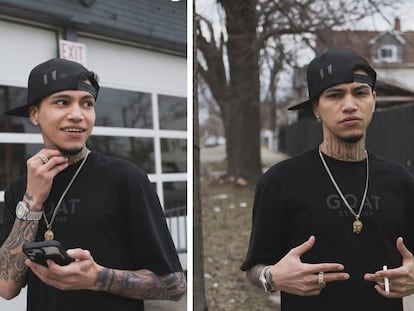 David González, Davicito creador de contenido en Tik Tok y coautores del tema Donaltron.