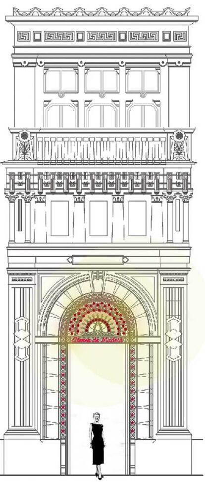 Proyecto para la fachada del Ateneo del estudio Atelier Paipai.