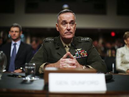 El general Joseph Dunford en el Senado. 