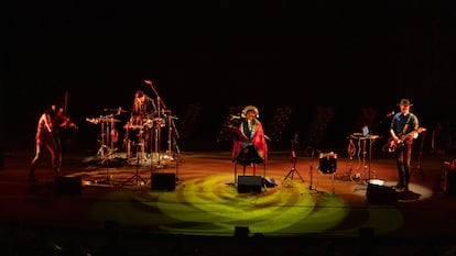 Luzmila Carpio, durante su concierto en el Centro Nacional de las Artes.