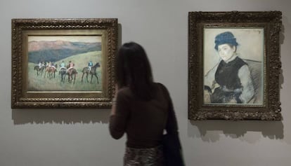 'Cavalls de curses: l'entrenament' (1884) i 'Nelly infeliç' (1885), dues peces de Degas.