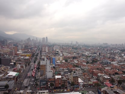 Vista panorámica de la ciudad de Bogotá, el 2 de marzo de 2023.