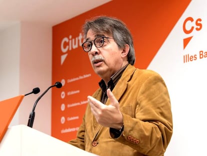 El portavoz de Ciudadanos en Baleares y diputado autonómico Xavier Pericay.