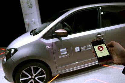 Presentación de uno de los 10 coches eléctricos Seat.