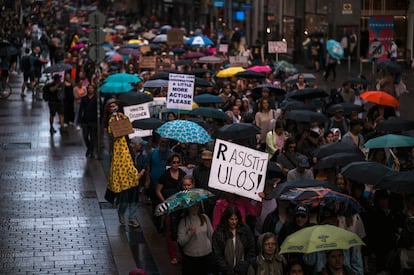 Manifestación contra los ministros racistas en el Gobierno finlandés, el 19 de julio en Helsinki. 