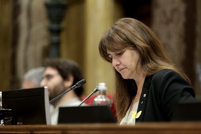 La presidenta del Parlament, Laura Borràs.