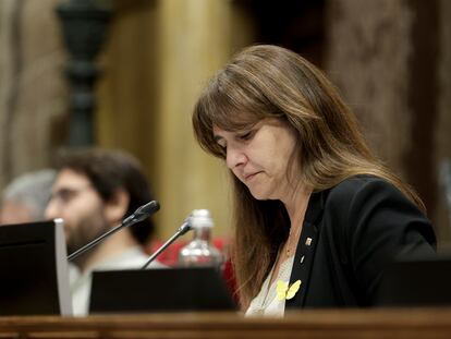 La presidenta del Parlament, Laura Borràs.