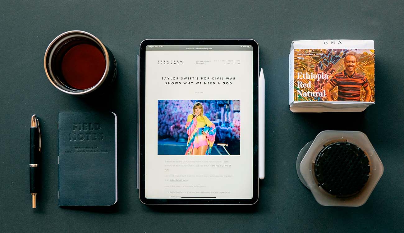 Pantalla de un iPad de Apple