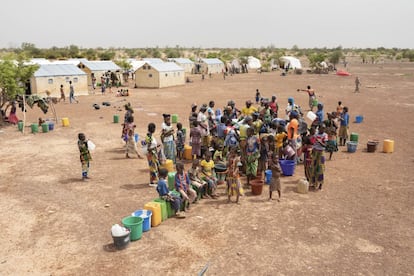 Campo de desplazados internos de Barsalogho, la región Centro-Norte de Burkina Faso