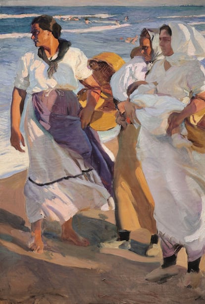 'Pescadoras valencianas', pintado en 1915 por Sorolla.