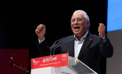 António Costa, durante una intervención en Madrid a finales del pasado febrero.