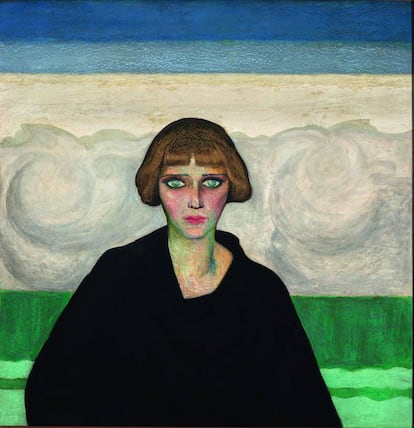'Nahui Olin' (1922), retrato de la pintora mexicana realizado por Dr. Atl (Gerardo Murillo).