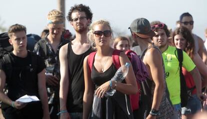 Los primeros fibers llegaron ayer lunes a Benicàssim.