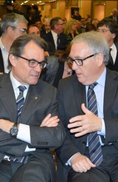 Artur Mas i Josep Poblet.