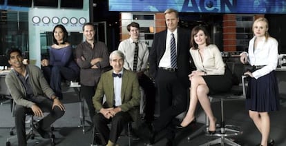 La redacci&oacute;n de las noticias de ACN en &#039;The Newsroom&#039;