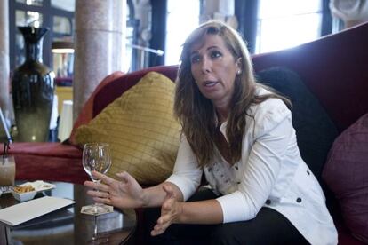 La presidenta del Partido Popular de Cataluña, durante la entrevista.