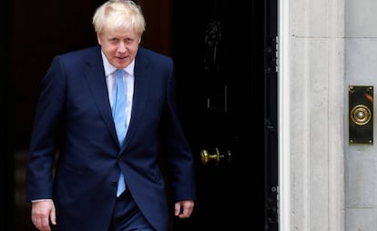 El primer ministro británico, Boris Johnson, este miércoles en Londres.