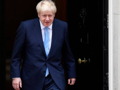El primer ministro británico, Boris Johnson, este miércoles en Londres.