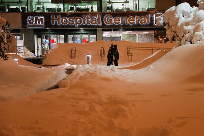 La Paz hospital in Madrid on Saturday.