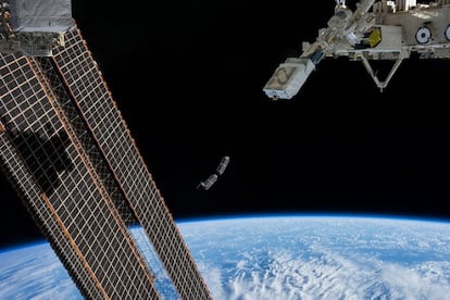 Nanosatellites launched in February from the International Space Station.