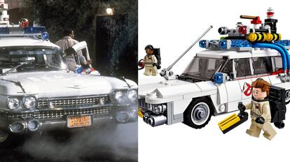 Para celebrar los 30 años de la primera película, en 2014 el desarrollador de videojuegos y fan de la saga Brent Waller construyó el Ecto-1 -a la derecha-, el icónico automóvil del filme.